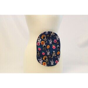 Drainable OR Closed 2 1/4" - 2 3/4" Flannel Dog Ostomy Bag Cover Stoma Colostomy